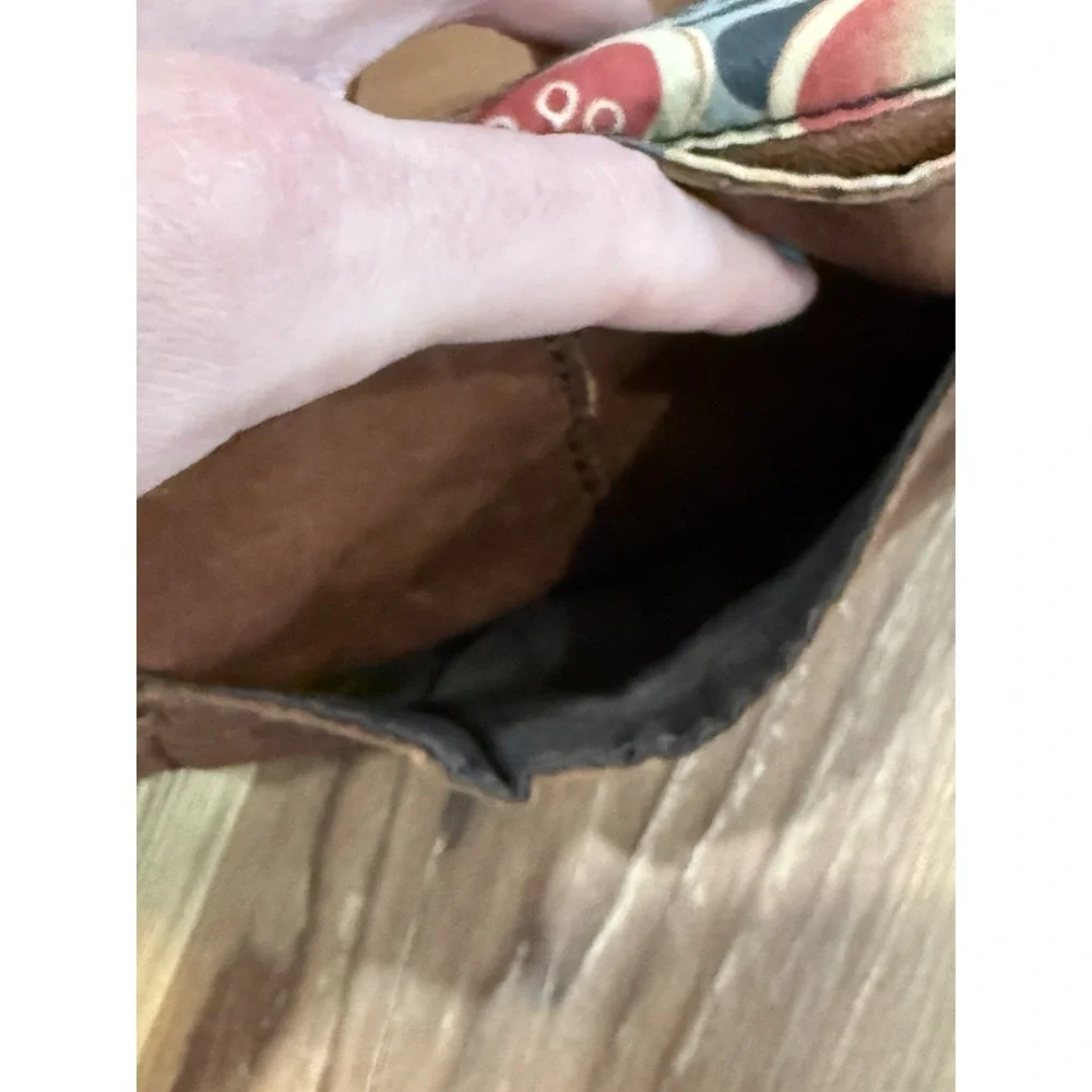 Lucky Brand Vintage ItalianLeather Boho Purse 10x7.5